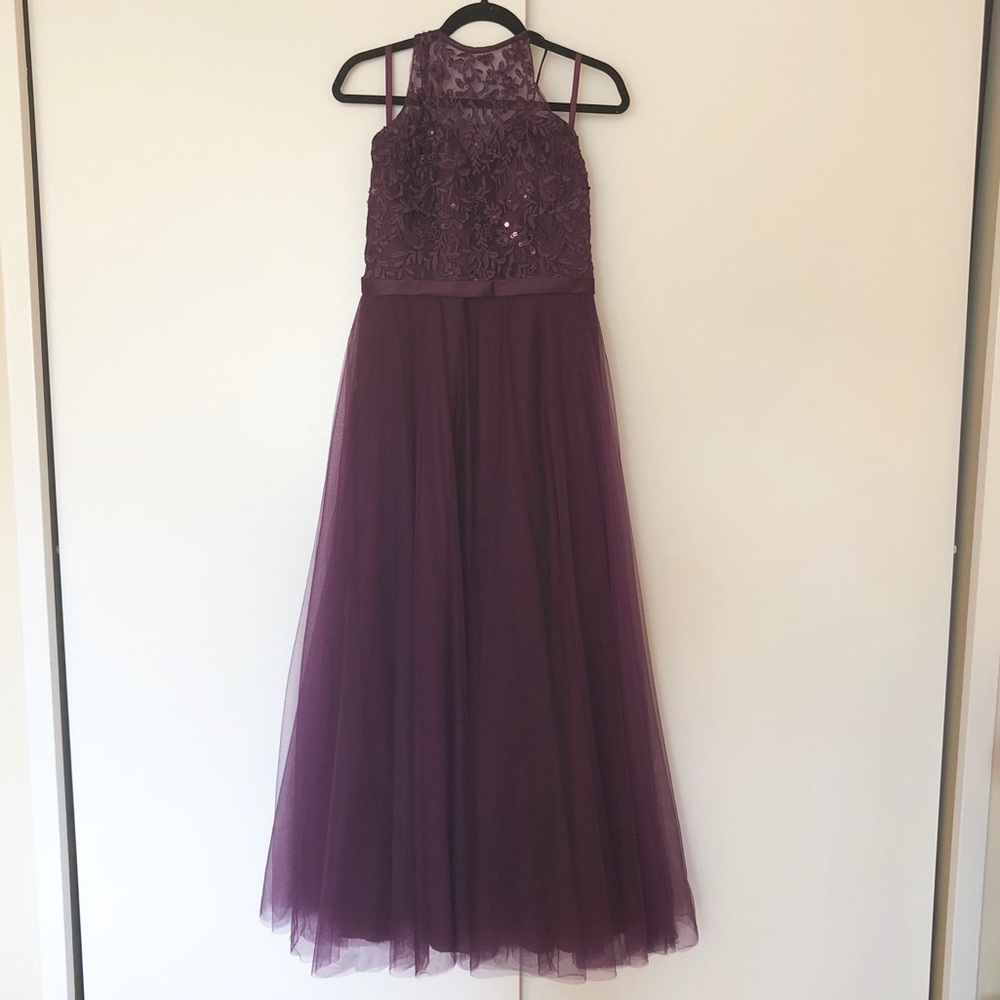 Morilee by Madeline Gardner Eggplant Gown